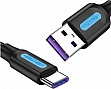 ���� ������ USB 2.0 AM to USB-C 0.5m 5.0A 25W PVC black Vention (CORBD)