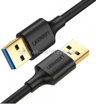���� ������ USB 3.0 AM/AM 1.0m US128 black Ugreen (10370)