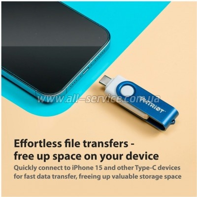  Patriot 256GB Xporter X550 USB 3.2/Type-C (PS256GX550AAD)