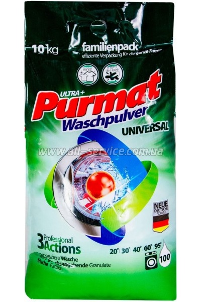 Стиральный порошок Purmat Universal 10 кг (4260418932966) Стиральный порошок Purmat Universal 10 кг (4260418932966)