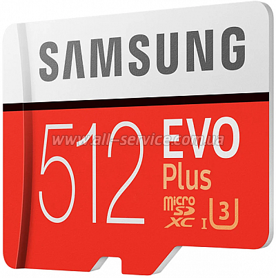   Samsung EVO Plus microSDXC 512GB UHS-I Class 10 + SD  (MB-MC512HA/RU)