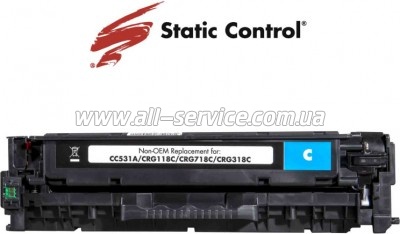  SCC HP CLJ CC531A cyan (002-01-RC531A)