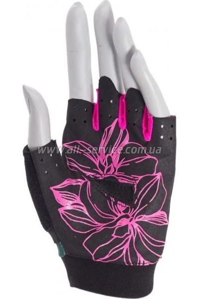    MadMax MFG-770 Flower Power Gloves Black/Pink XS (MFG-770_XS)