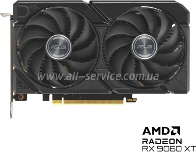  ASUS Radeon RX 9060 XT 8Gb DUAL (DUAL-RX9060XT-8G)