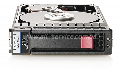  2TB HP P2000 6G SAS 7.2K 3.5in MDL HDD (AW555A)