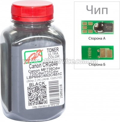  +   Canon LBP650/ MF730/ Canon 046  80 Black (1505214)