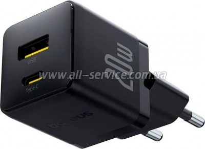 �������� ������� Baseus Palm Fast Charger C+U 20W black (P10111608113-00)