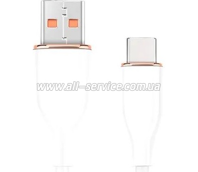 ���� ������ USB 2.0 AM to USB-C 1.5m 2.1A Cablexpert (CC-USB2S-AMCM-1.5M-W)