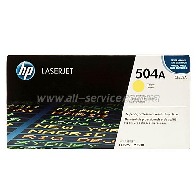 Картридж HP CLJ CM3530/ CP3525 series yellow (CE252A) Картридж HP CLJ CM3530/ CP3525 series yellow (CE252A)