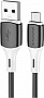 ���� ������ USB 2.0 AM to Micro 5P 1.0m 2.4A silicone BX79 black BOROFONE (6974443384765)