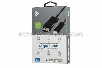  2 Type-C to DisplayPort AM/AM, 1  (2E-W1402)