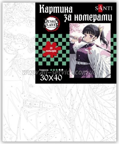 ������� �� ������� Santi Demon Slayer Shinobu Kocho 30*40�� (955044)
