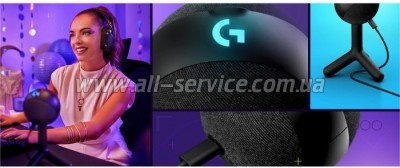  Logitech G Yeti Orb RGB Gaming Mic with Lightsync Black (988-000551)