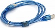 ������ ��� �������� USB 2.0 AM/BM 1.5m 2x ferrite transparent Voltronic (YT-AM/BM-1.5T)