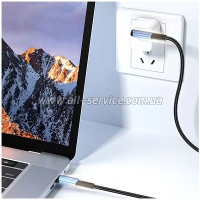 ���� ������ USB-C to USB-C 3.0m 100W 90� corner black Essager (EXCTT1-CGWTC01)
