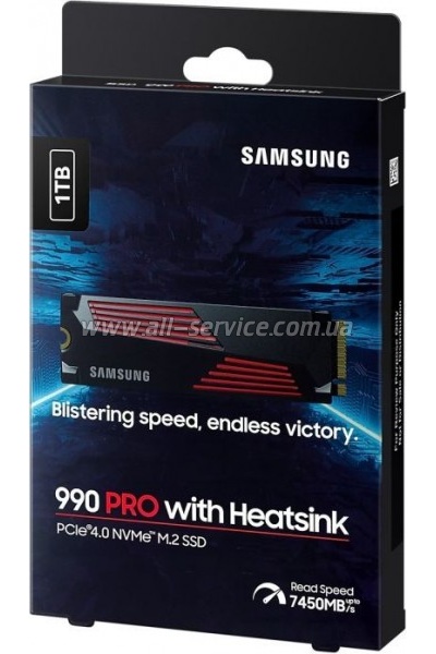  SSD M.2 2280 1TB 990 PRO with Heatsink Samsung (MZ-V9P1T0CW)