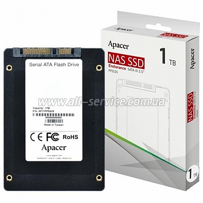SSD  Apacer SATA 2.5" NAS 1TB PPSS25-R (AP1TPPSS25-R)