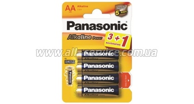  Panasonic ALKALINE POWER AA BLI 4 (3+1) ( 	LR6REB/4B1F)