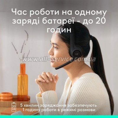  Logitech Zone 300 Bluetooth Graphite (981-001407)