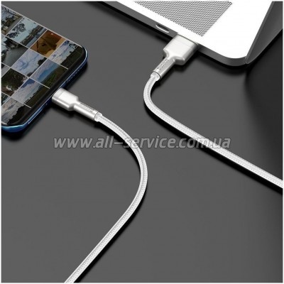���� ������ USB to USB-C 1.0m 6A 66W white Baseus (CAKF000102)