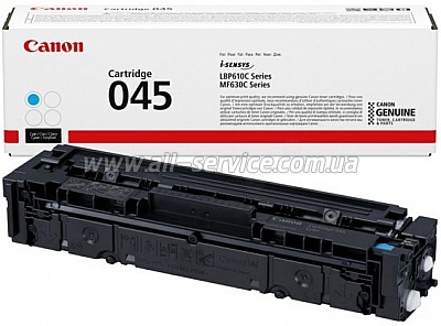   Canon 045  LBP611CN/ LBP613CDW  MF610/ MF630/ MF611/ MF613/ MF631/ MF633/ MF635/ 1241C002 Cyan