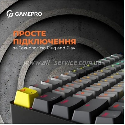  GamePro MK130G Pro Outemu Red Switch Hot-Swap 60 RGB USB/Wireless/Bluetooth Black (MK130G Pro)