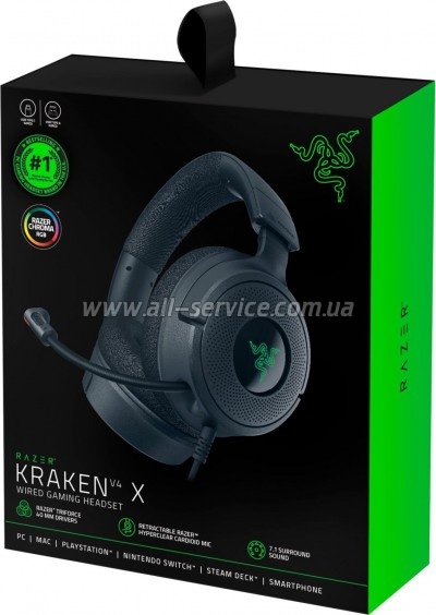 �������� Razer Kraken V4 X Black (RZ04-05180100-R3M1)