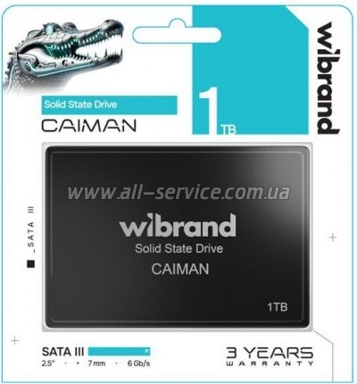  SSD 2.5" 1TB Caiman Wibrand (WI2.5SSD/CA1TBST)