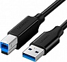 Кабель для принтера USB 3.0 AM/BM 2.0m US210 black Ugreen (10372) Кабель для принтера USB 3.0 AM/BM 2.0m US210 black Ugreen (10372)