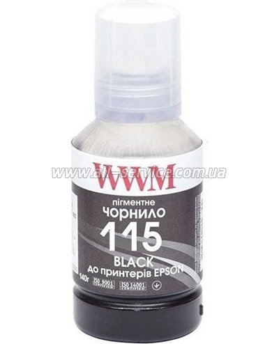Чернила WWM Epson 115 Epson L8160/ L8180 140г Black Pigment (E115BP-WWM) Чернила WWM Epson 115 Epson L8160/ L8180 140г Black Pigment (E115BP-WWM)