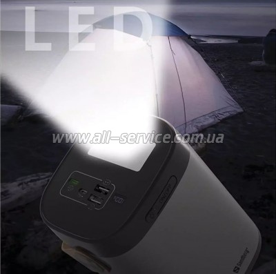   Sandberg 60000mAh, PD/20W, QC/3.0, USB-C, USB-A*2(22.5W total), flashlight 3W (420-71)