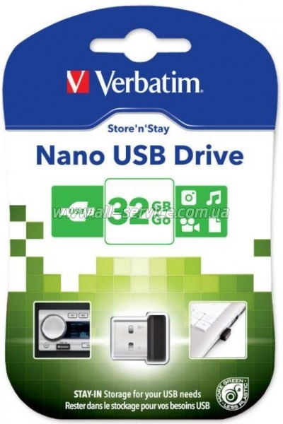  Verbatim 32GB Store 'n' Stay NANO USB 2.0 (98130)