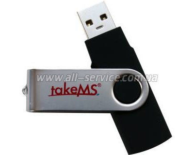  TakeMS MEM-Drive Mini Rubber 4Gb Black (TMS4GUMIR1R03)