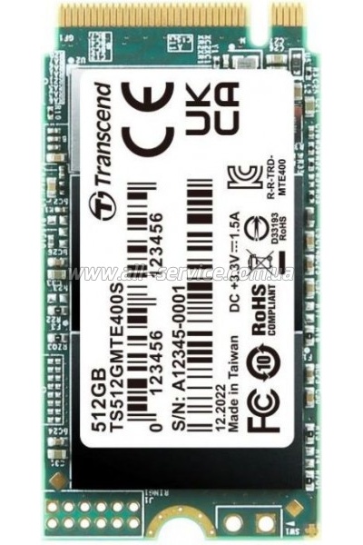  SSD M.2 2242 512GB Transcend (TS512GMTE400S)