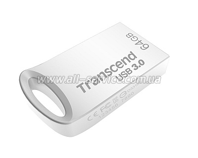  64GB Transcend JetFlash 710 Silver (TS64GJF710S)