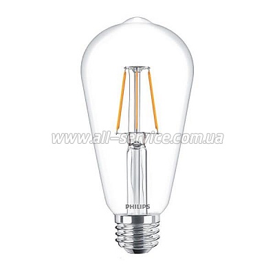 Лампа светодиодная Philips LED Fila ND E27 4-50W 2700K 230V ST64 CL (929001237308) Лампа светодиодная Philips LED Fila ND E27 4-50W 2700K 230V ST64 CL (929001237308)