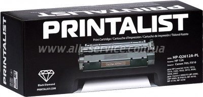  PRINTALIST HP LJ 1010/ 1020/ Canon LBP-2900  Q2612A/ Canon 703 (HP-Q2612A-PL)