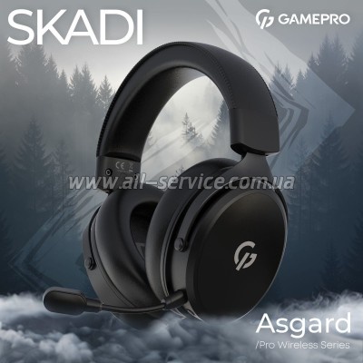 �������� GamePro Asgard Skadi Wireless Black (HSW191B)