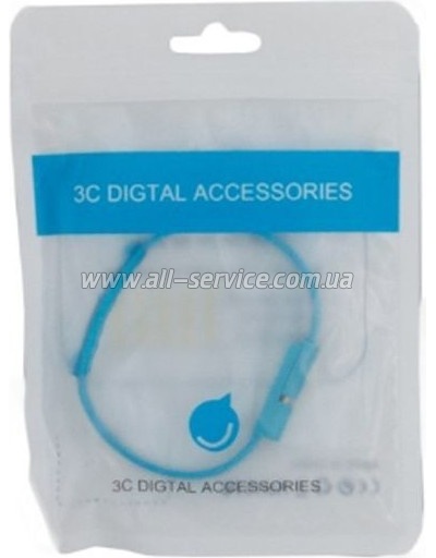 ���� ������ USB 2.0 AM to Micro 5P 0.2m ������� blue Extradigital (KBU1784)