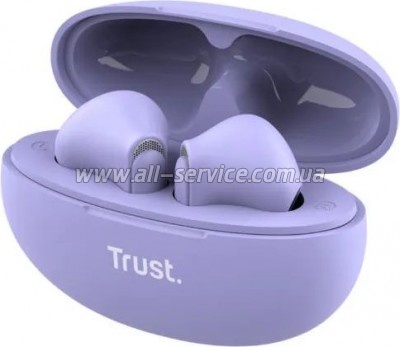 �������� Trust Yavi Earphones Wireless Purple (25299)