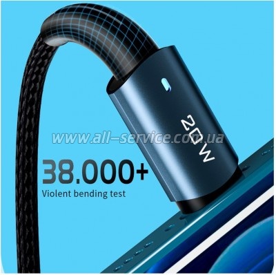 ���� ������ USB-C to Lightning 0.5m 20W black Essager (EXCTL-CGB01)