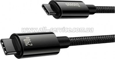 ���� ������ USB-C to USB-C 2.0m 240W Black Baseus (CAWJ040101)