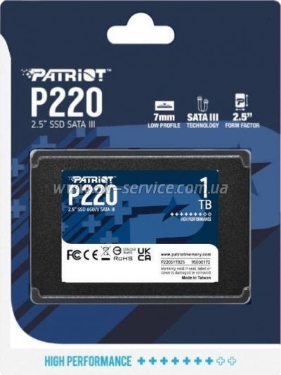  SSD 2.5" 1TB P220 Patriot (P220S1TB25)