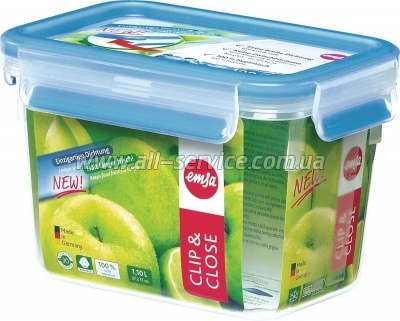 Контейнер пищевой CLIP&CLOSE 3D 1л. Emsa (EM508541) Контейнер пищевой CLIP&CLOSE 3D 1л. Emsa (EM508541)