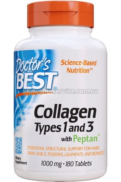  Doctor's Best   1&3 1000, Peptan, 180  (DRB-00204)