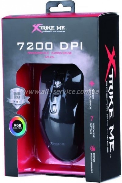  Xtrike ME GM-215 RGB-LED USB Black (GM-215)