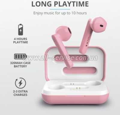  Trust Primo Touch True Wireless Mic Pink (23782)