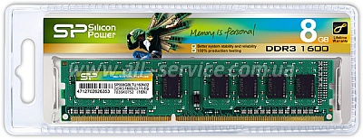 Память 8Gb SILICON POWER DDR3, 1600Mhz Bulk (SP008GBLTU160N02) Память 8Gb SILICON POWER DDR3, 1600Mhz Bulk (SP008GBLTU160N02)