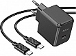 �������� ������� HOCO CS13A Ocean USB-C PD20W + cable USB-C to USB-C Black (6942007603843)
