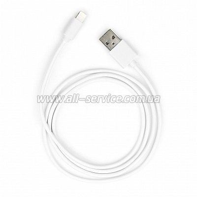   USB 2.0 AM to Lightning PVC 1m white Vinga (VCPDCL1W)